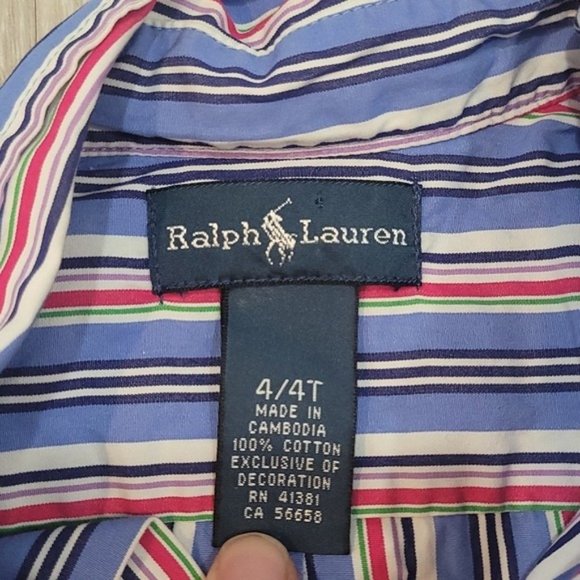 Ralph Lauren Boys 4T button down - Picture 2 of 4